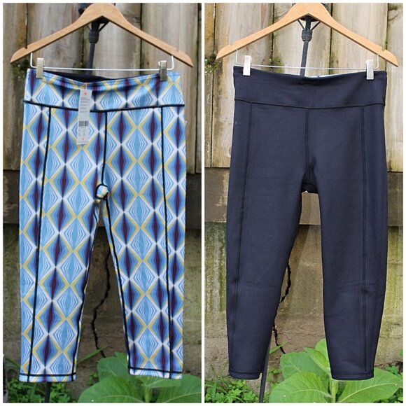 New w/Tags - sz Lrg - Sweaty Betty Double Duty Crop Reversible Yoga Leggings - Picture 1 of 13